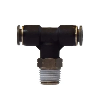 1/8" Push- Tube X 1/8" MIP Push- X À rotation Male Branch Tee 20103C