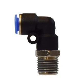 1/8" Push- Tube X 1/8" MNPT Tournant Male Elbow 20079C