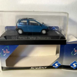 Renault Twingo découvrable bleue (Solido référence 1532)