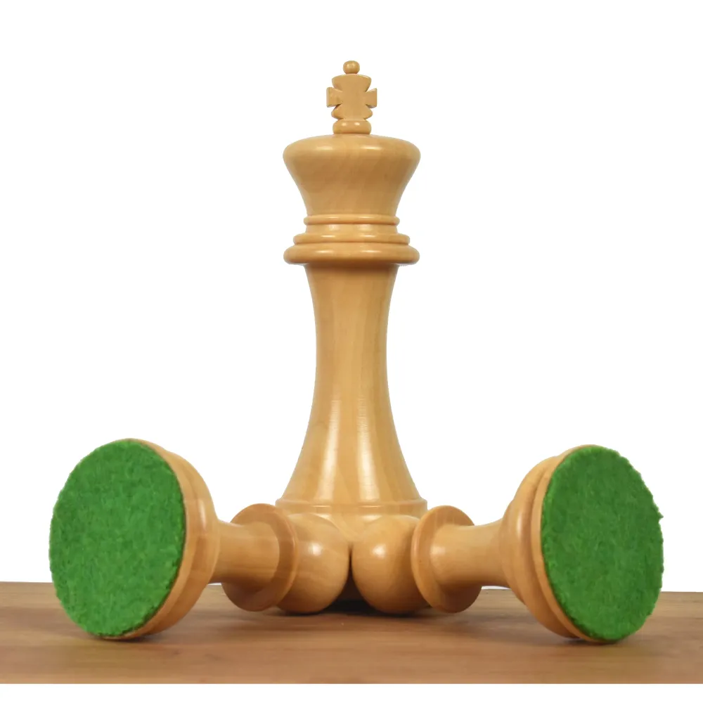 Reproduction légèrement imparfaite du jeu d'échecs Sinquefield Staunton 2016 - Pièces d'échecs uniquement - Bois de rose B...