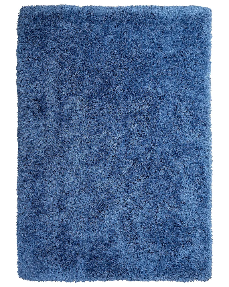 Shaggy Area Rug 160 x 230 cm Blue CIDE