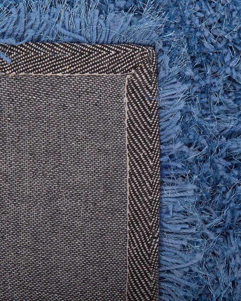Shaggy Area Rug 160 x 230 cm Blue CIDE