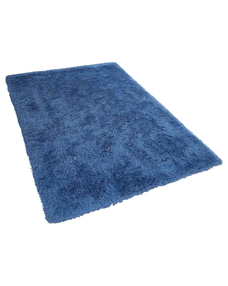 Shaggy Area Rug 160 x 230 cm Blue CIDE