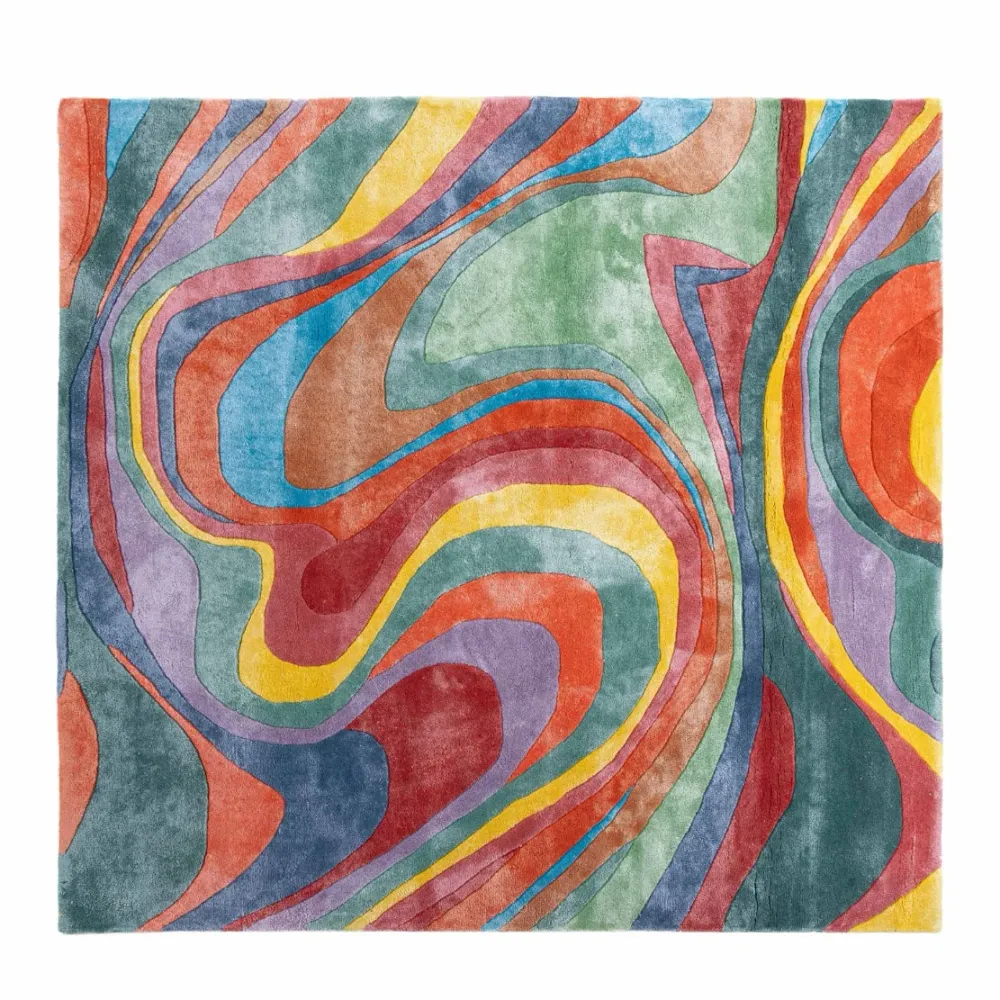 Shinjuku Viscose Soie Irregular Shaped Rug