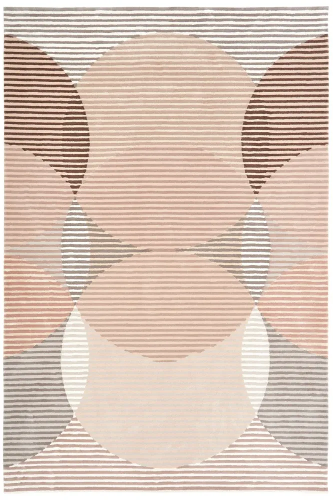 Sinking Rounds Nude Viscose Luxe Rug