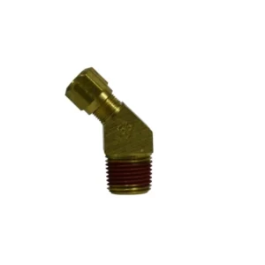 3/8" Tube OD X 3/8" Male NPTF Nylon Air Brake X Mip 45 Elbow Laiton Fittings 38152
