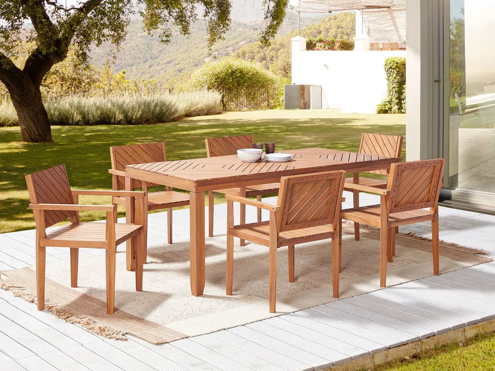 Tuinstoel BARATTI Acaciahout Lichte houtkleur