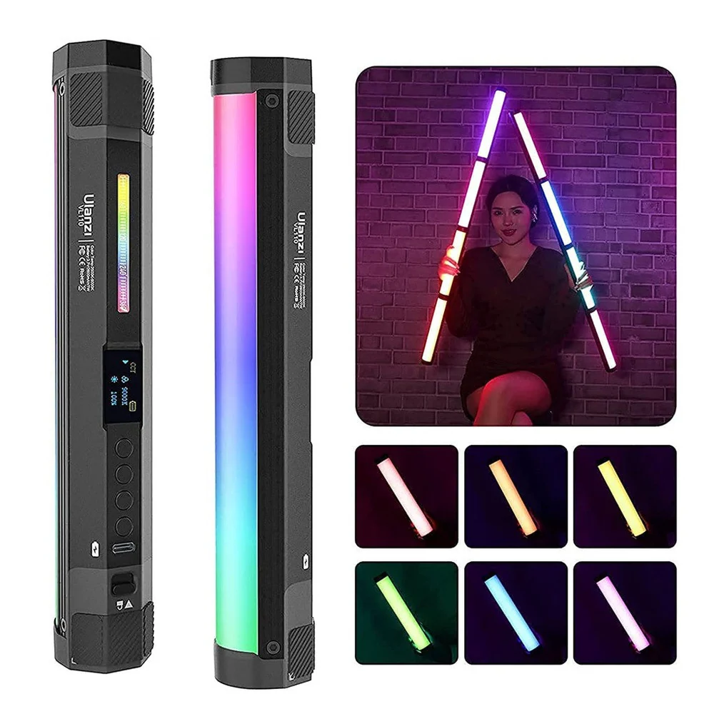 Ulanzi VL110RGB - Tube vidéo multicolore, sans fil et à autonomie renouvelable