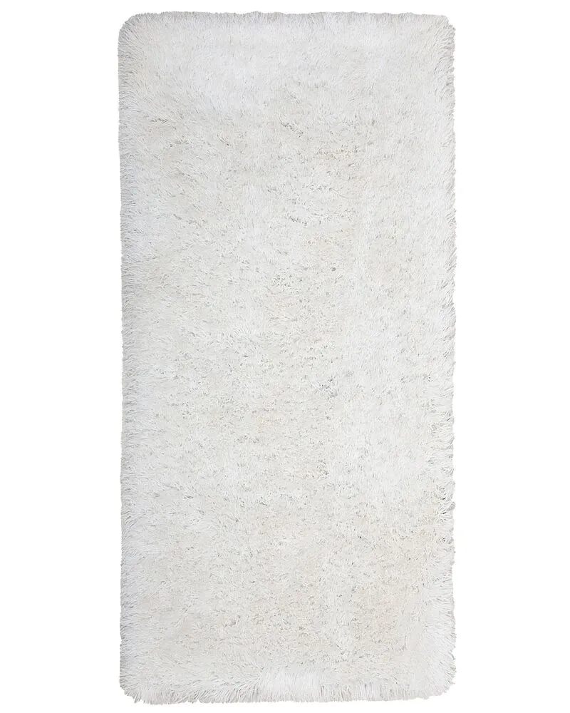 Vloerkleed tissu synthétique wit 80 x 150 cm CIDE