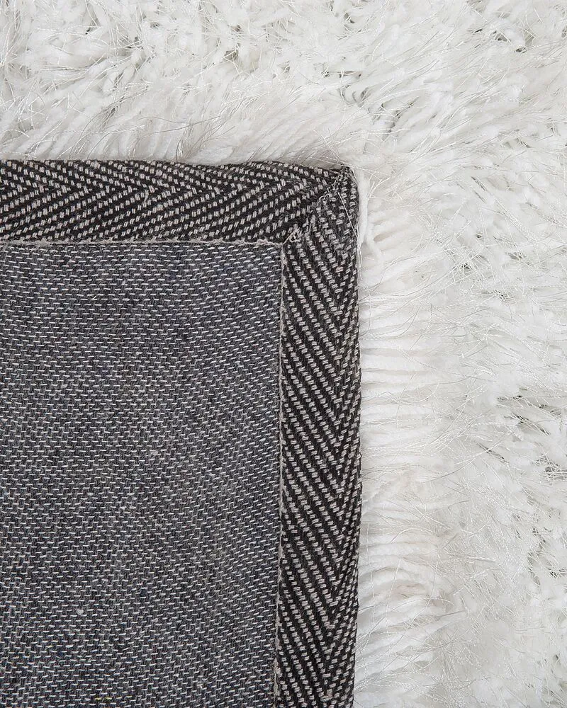 Vloerkleed tissu synthétique wit 80 x 150 cm CIDE