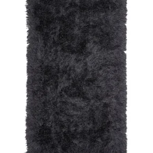 Vloerkleed tissu synthétique zwart 80 x 150 cm CIDE