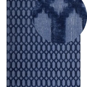 Vloerkleed viscose marineblauw 160 x 230 cm CIZRE