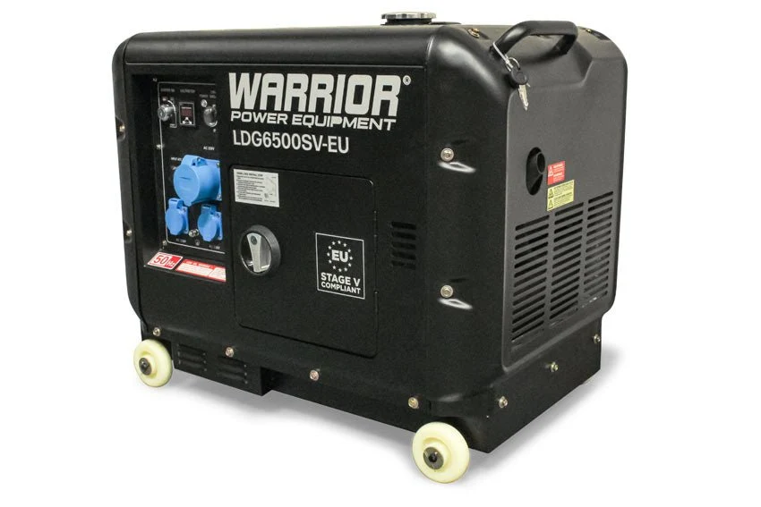 Warrior 5500W Discret Diesel Generator 1-phase ATS