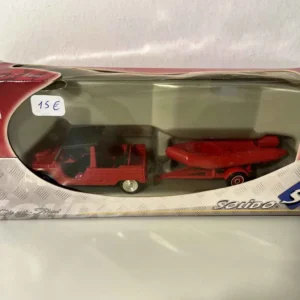 Citroën Méhari avec zodiac rouges pompiers (Solido référence 3155)