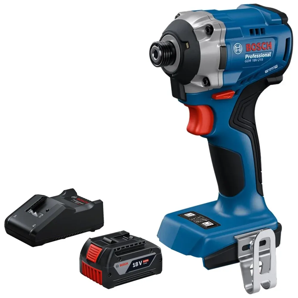 Bosch GDR 18V-215 18V Brushless Impact Driver 1 x 4.0Ah Battery & Charger