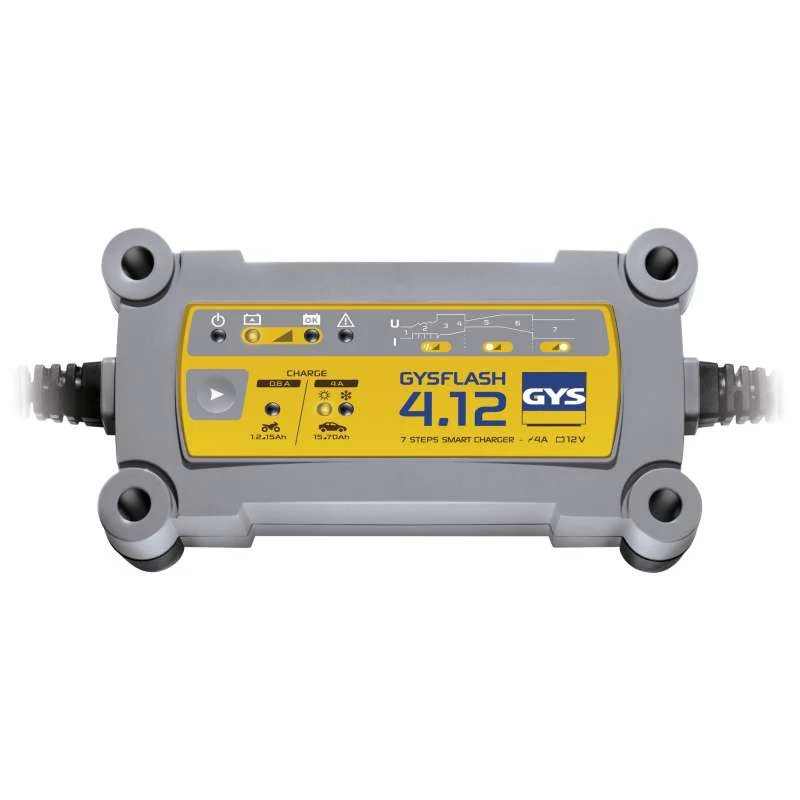Chargeur de Batterie GYSFLASH 4.12 GYS 029422 en noir mat