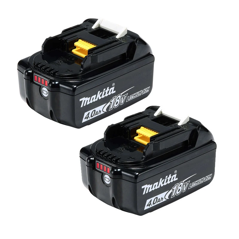 Lot de 2 Batteries MAKITA BL1840B Li-ion 18 V 4,0 Ah avec témoin de charge pour motards voyageurs