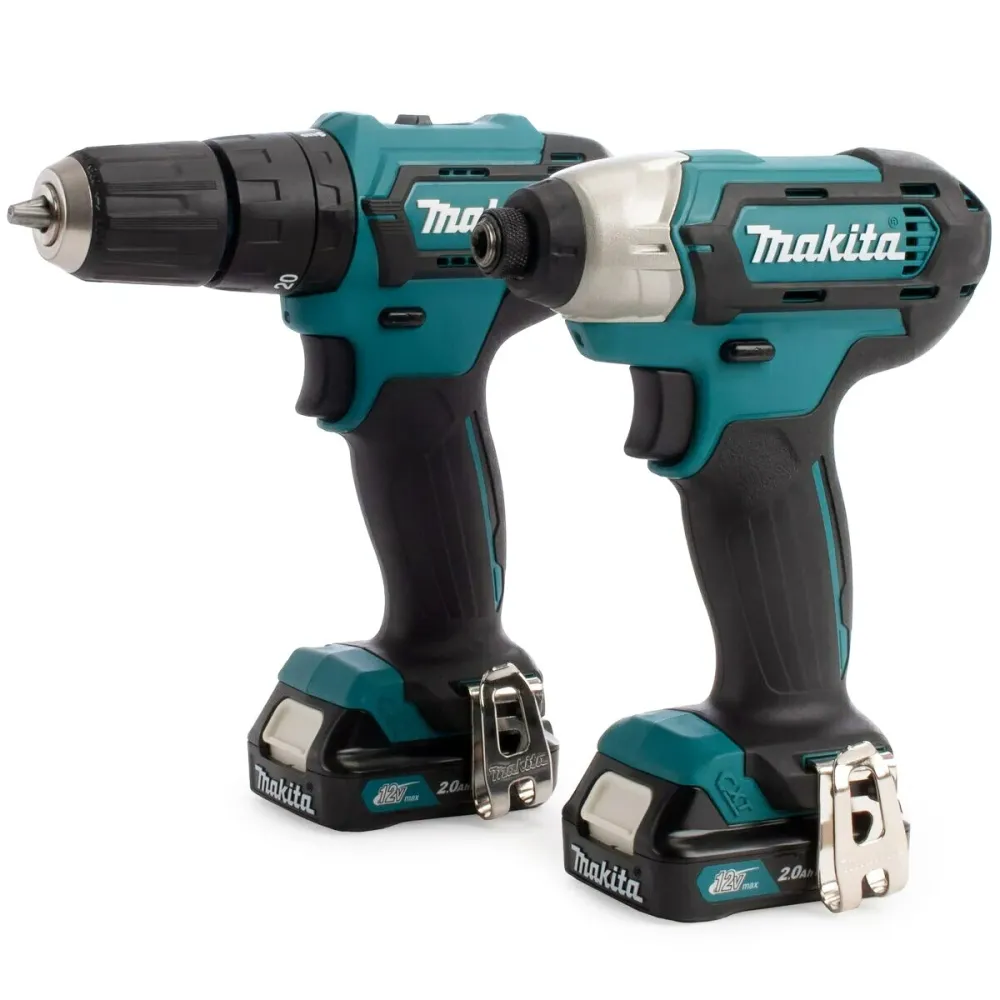 Makita CLX228AJ 12V Max CXT 2 Piece Sans fil Kit 2 x 2.0Ah Batteries & Charger Case