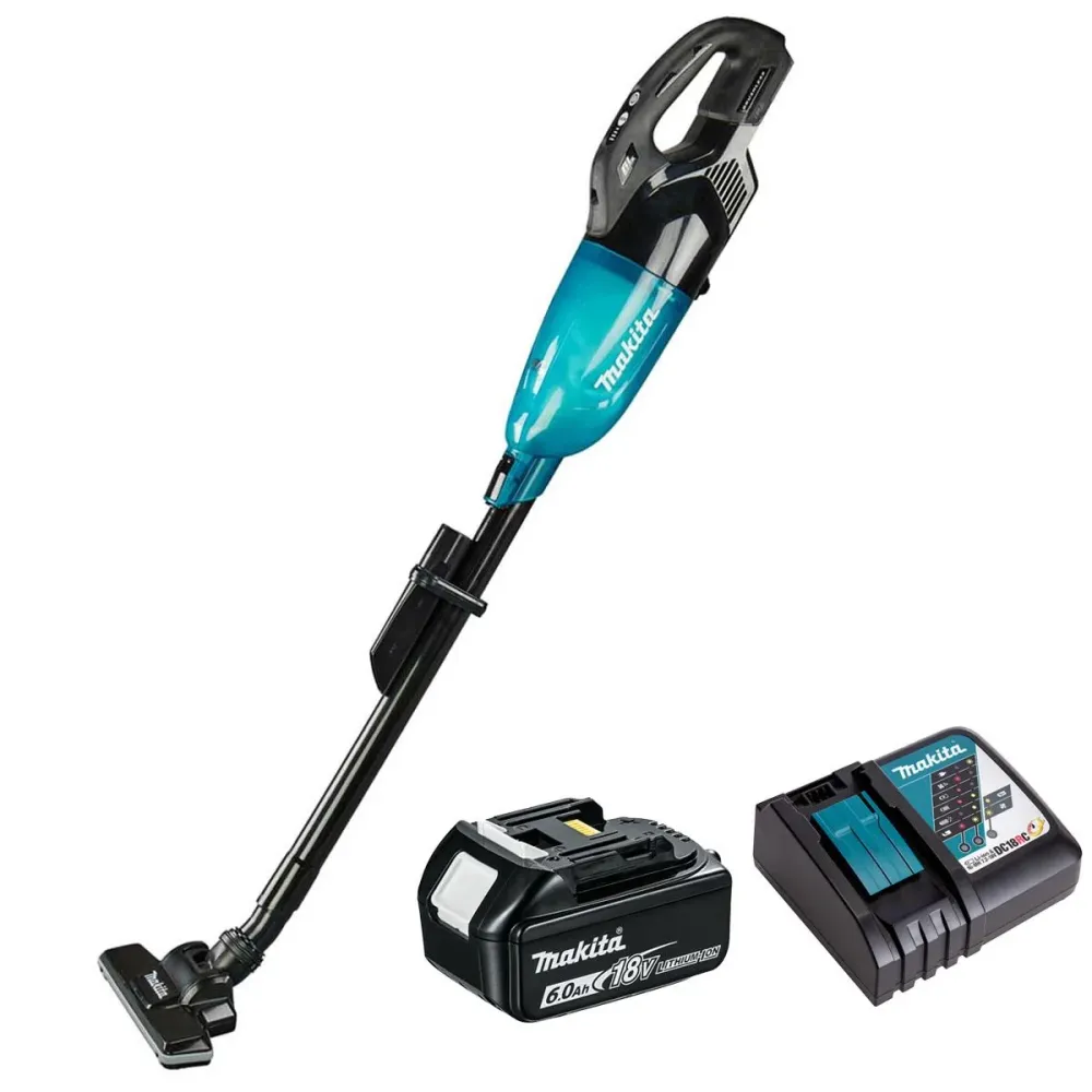 Makita DCL284FZB 18V LXT Brushless Vacuum Cleaner 1 x 6.0Ah Battery & Charger - Compatible Universelle