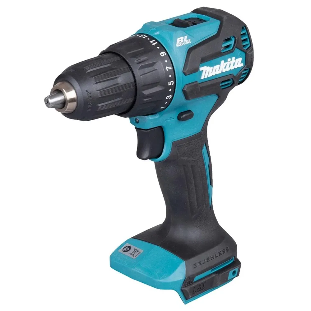 Makita DHP490Z, perceuse combinée sans balais 18 V LXT Li-Ion avec 1 batterie de 9,0 Ah et 1 chargeur