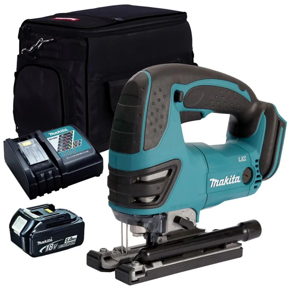 Makita DJV180Z 18V Sur batterie Jigsaw 1 x 5.0Ah Battery Charger & Bag