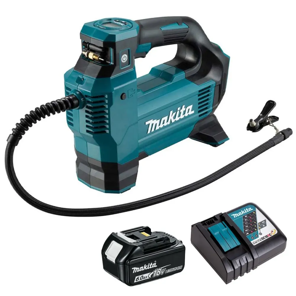 Makita DMP181Z 18V LXT Inflator Pump 1 x 6.0Ah Battery & Charger