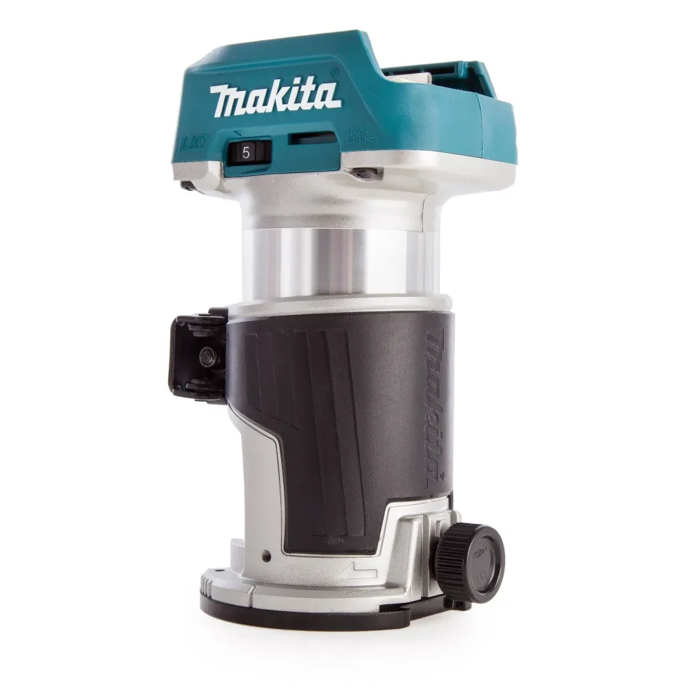 Makita DRT50ZJX3 18V LXT Brushless 1/4" Router Trimmer Body 1 x 6.0Ah Battery Charger & Case