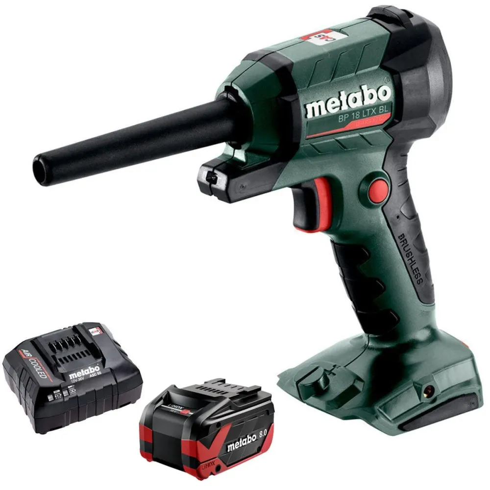 Metabo BP 18 LTX BL 18V Brushless Blower 1 x 8.0Ah Battery & Charger