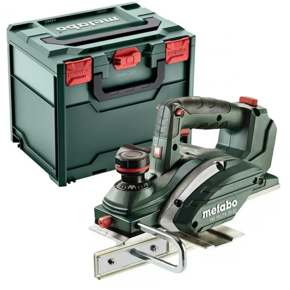 Metabo HO 18 LTX 20-82 18V Débranché Planer 1 x 2.0Ah Battery Charger & Metabox