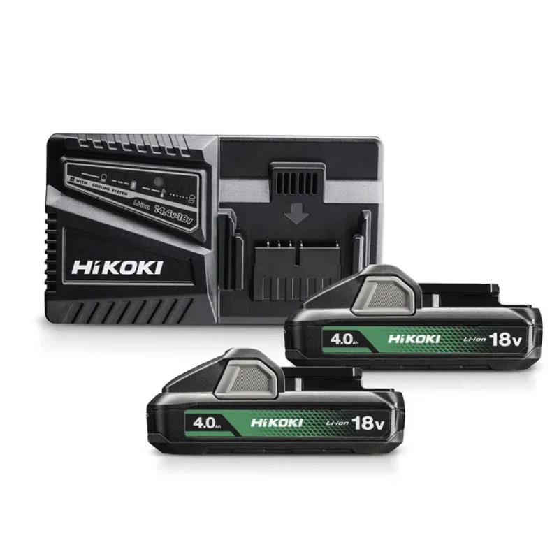 Pack de 2 Batteries 4.0Ah réduit et 1 Chargeur HIKOKI – 2 BSL1840M / 1 UC18YFSL