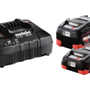 Pack 2 batteries + chargeur 18 V pour transport d'équipement