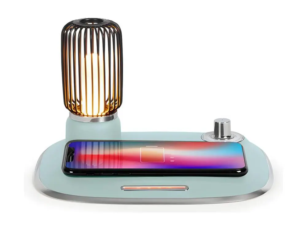 Protège-mains Lampe de chevet avec chargeur à induction MODERNA