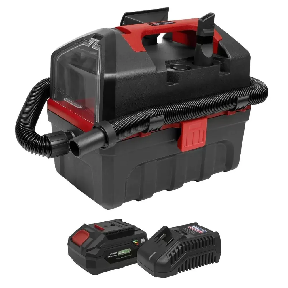 Racing Sealey CP20VWDVKIT1 20V Wet and Dry Vacuum Kit Battery Charger