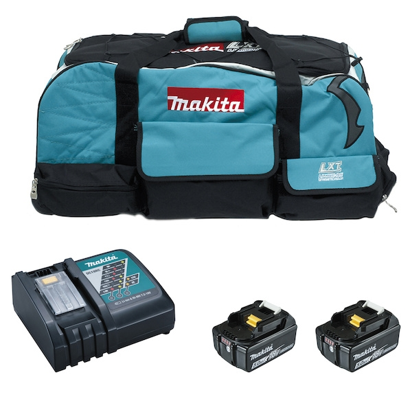 Sangle de fixation Pack batteries et chargeur pour outillage électroportatif LOT0154 - 2 batteries 5 Ah - MAKITA