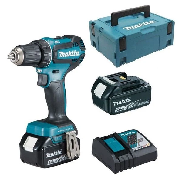 Sangle de fixation Perceuse visseuse 18V Li-Ion 5Ah ø13 - 2 batteries + chargeur DDF485RTJ Makita