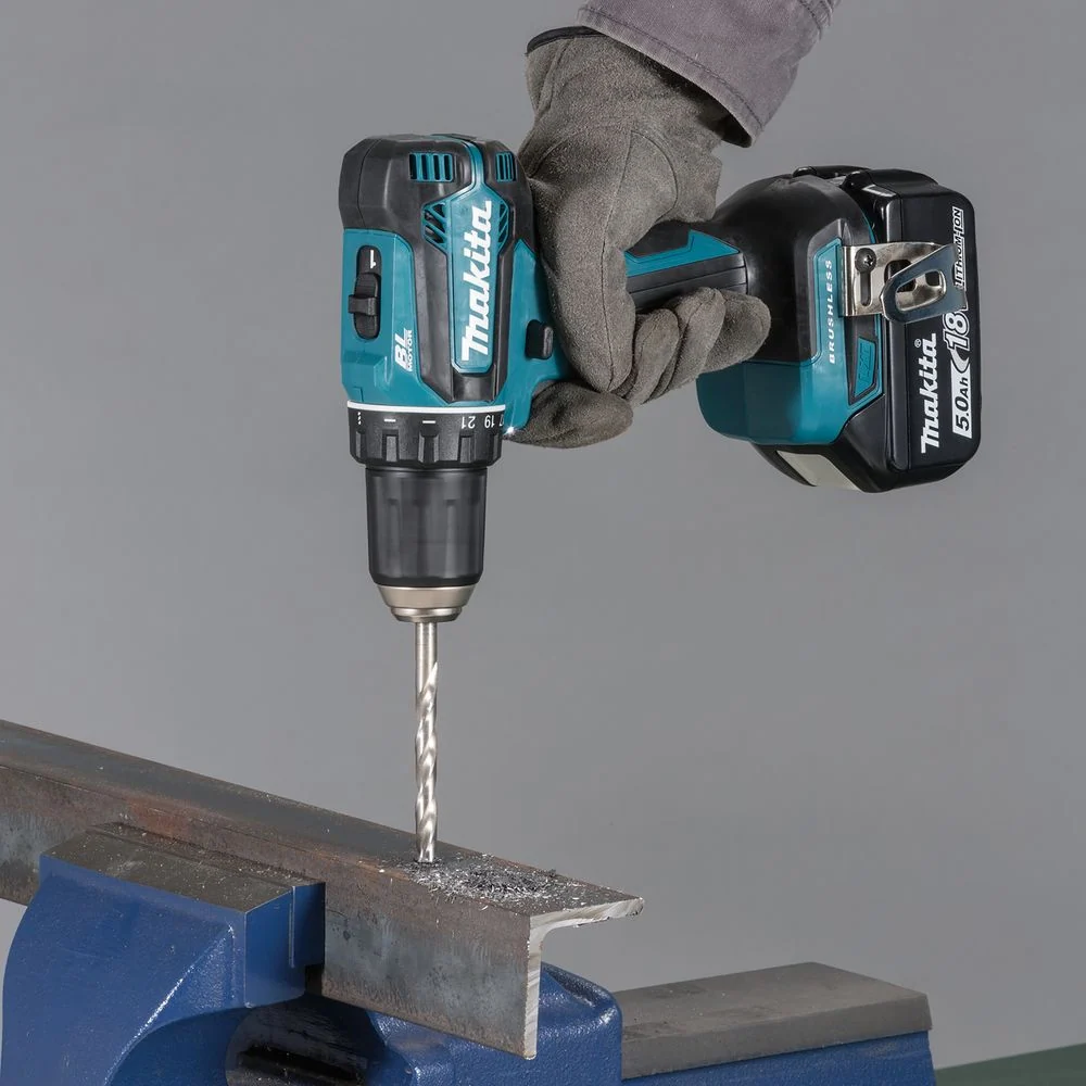Sangle de fixation Perceuse visseuse 18V Li-Ion 5Ah ø13 - 2 batteries + chargeur DDF485RTJ Makita