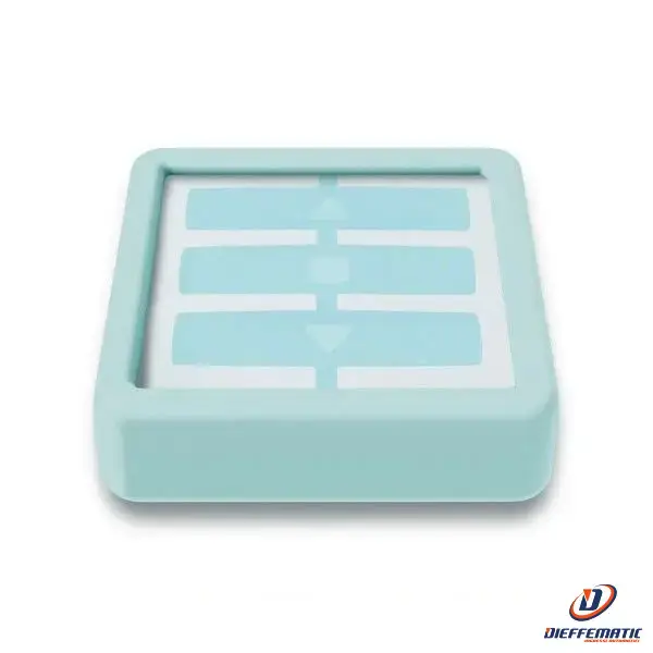 Nice Wci Portatif Cover Ice Blue Niceway-go Per Comandi Niceway Automatismi avec mousses incluses