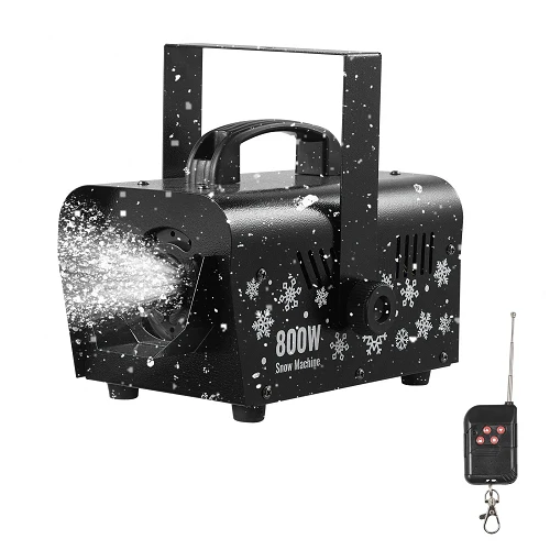 Sangle de fixation 800W Snow Making Machine, Portable Handheld/Hanging Snow Maker 1L Tank & Déconnecté Remote