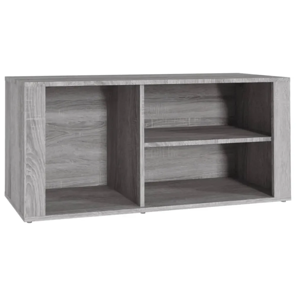 Armoire à chaussures range chaussures rangement meuble entrée couloir salon sonoma 100 x 35 x 45 cm bois d'ingénierie gris...