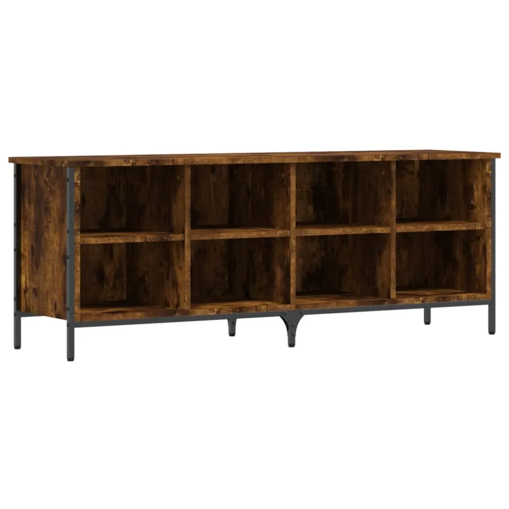 Armoire à chaussures range chaussures rangement meuble entrée couloir salon 131 x 35 x 50 cm bois d'ingénierie brun 02_002...