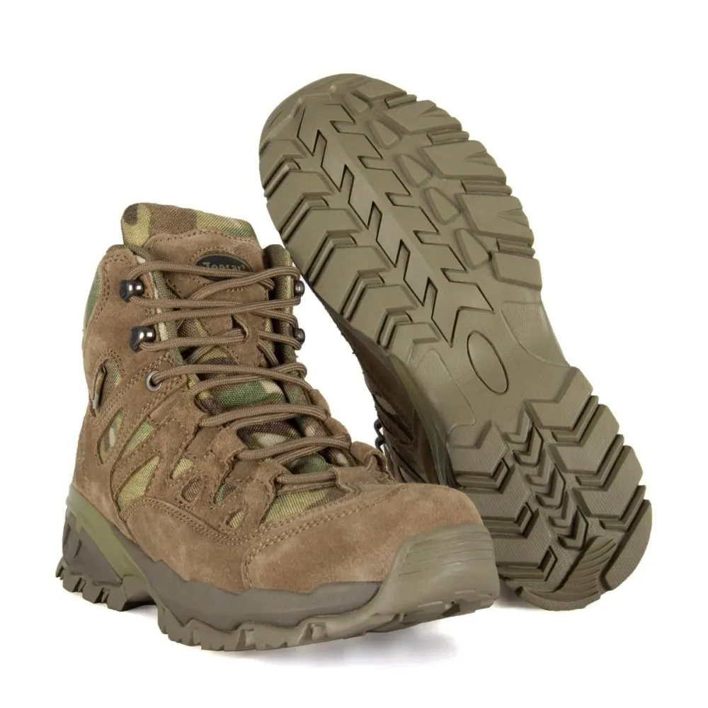 Bottes zippées latérales Teesar SQUAD MULTICAM pour camping, randonnée, trekking, combat | Livraison Rapide