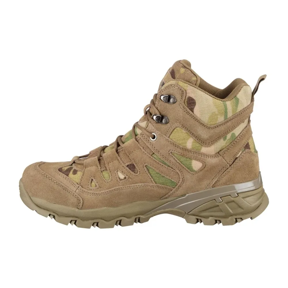 Bottes zippées latérales Teesar SQUAD MULTICAM pour camping, randonnée, trekking, combat | Livraison Rapide