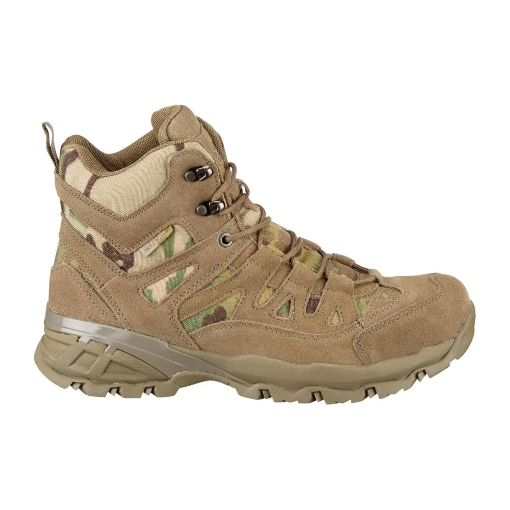 Bottes zippées latérales Teesar SQUAD MULTICAM pour camping, randonnée, trekking, combat | Livraison Rapide