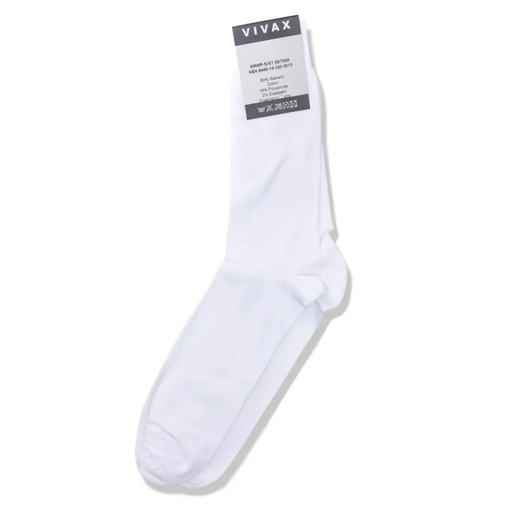 Chaussettes de sport VIVAX de qualité militaire belge, chaussures de randonnée et de camping unies blanches