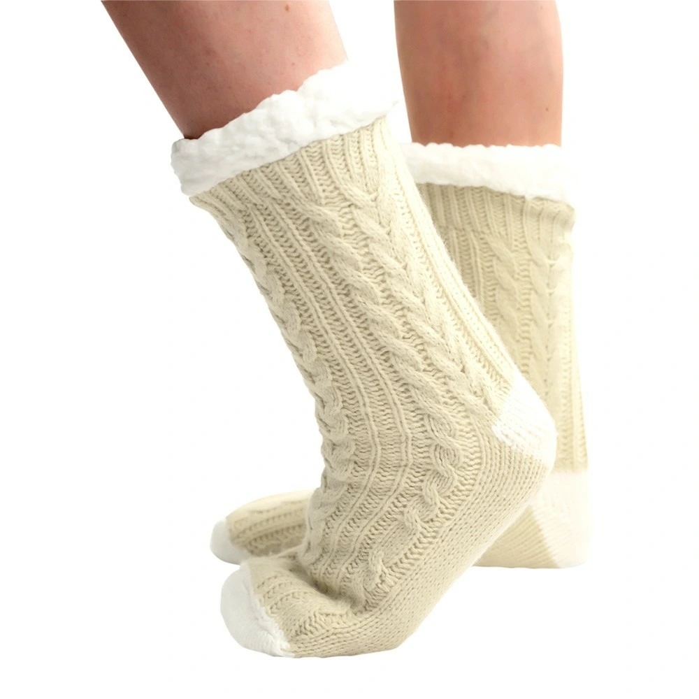 Chaussons chaussettes chauds pour enfants sock'osy - chaussons simples à enfiler antidérapants