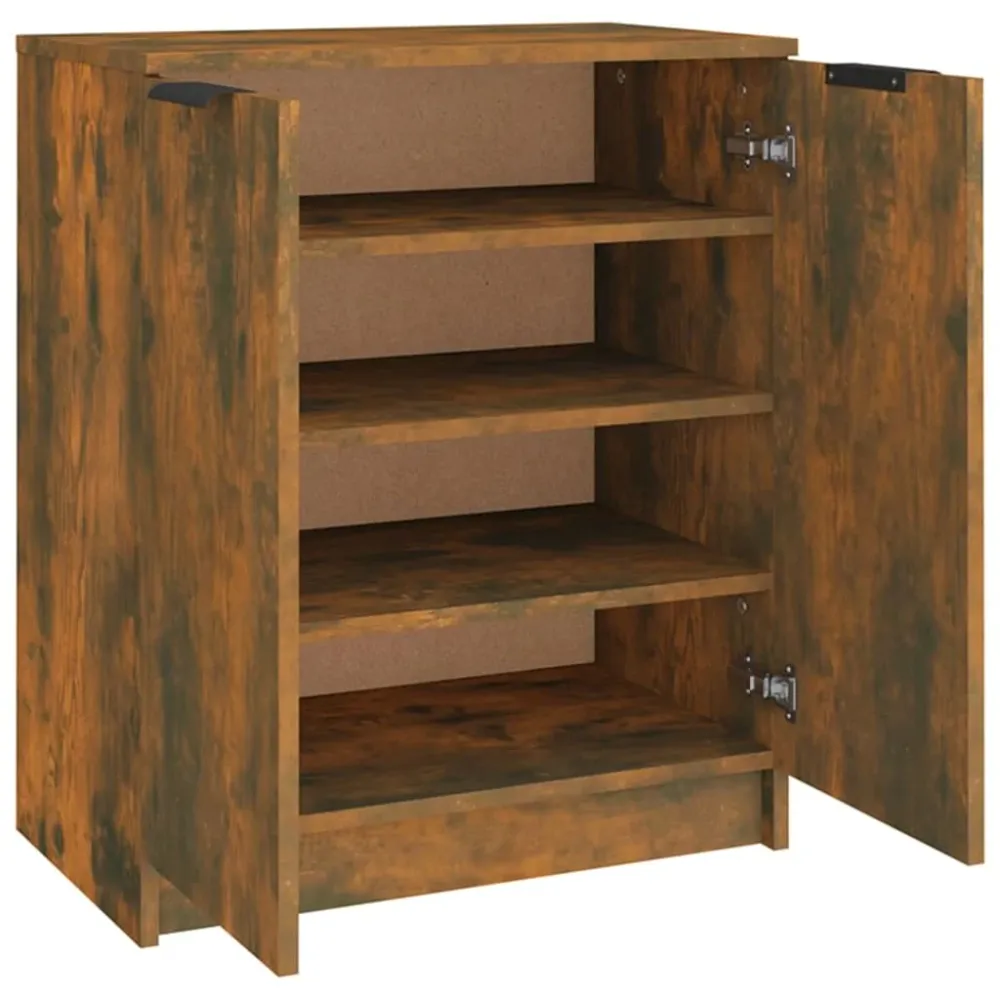 Filet de sécurité Meuble à chaussures 59 x 35 x 70 cm bois d'ingénierie marron 02_0043402