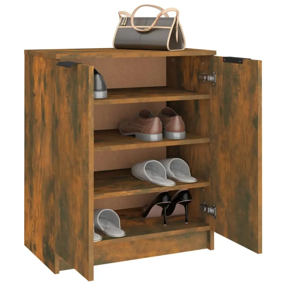 Filet de sécurité Meuble à chaussures 59 x 35 x 70 cm bois d'ingénierie marron 02_0043402