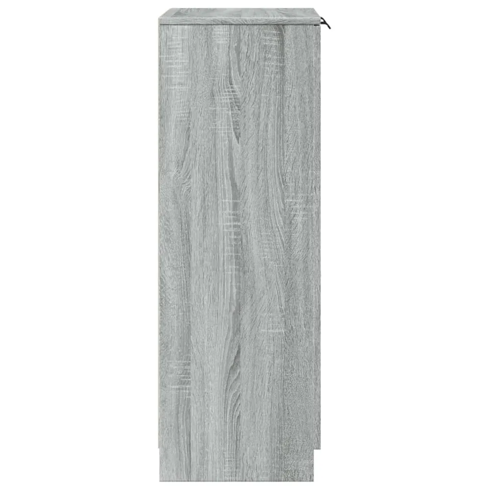 Meuble à chaussures sonoma 59 x 35 x 100 cm bois d'ingénierie gris 02_0043426