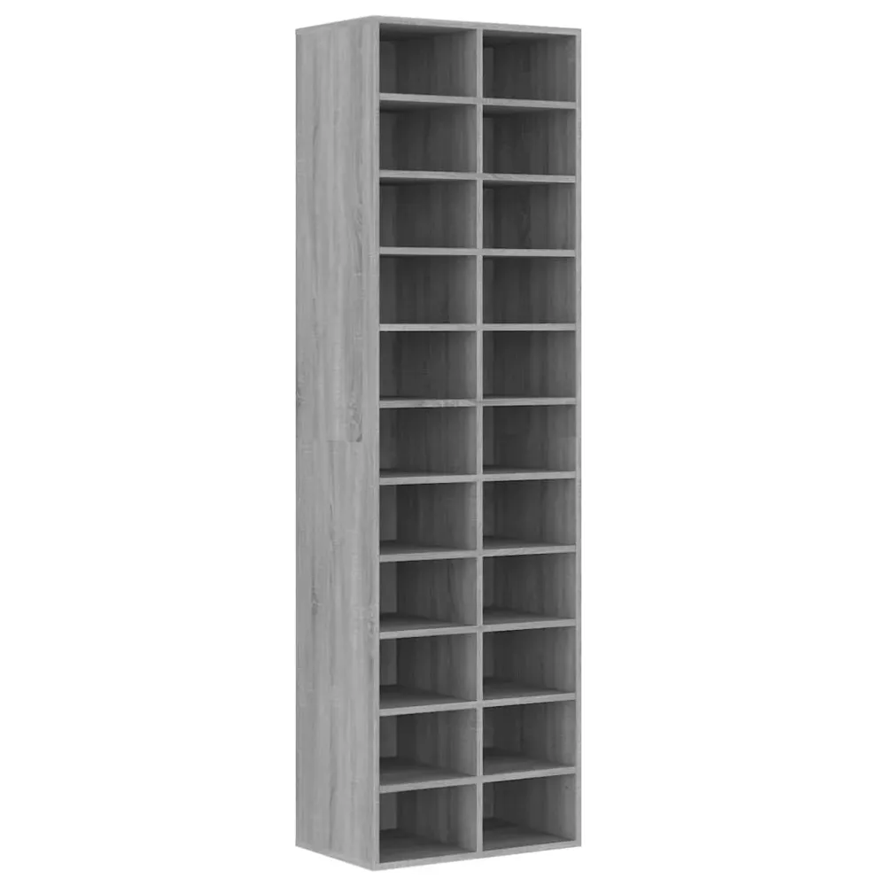 Meuble à chaussures sonoma 54 x 34 x 183 cm bois d'ingénierie gris 02_0043425
