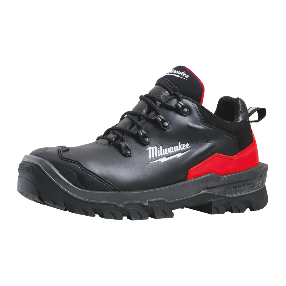 Milwaukee Armourtred S3S Chaussures de sécurité à lacets cuir noir - T. 44 - Conforme aux Normes